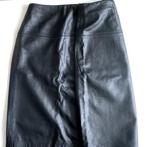 100% Leather Plus size Skirt